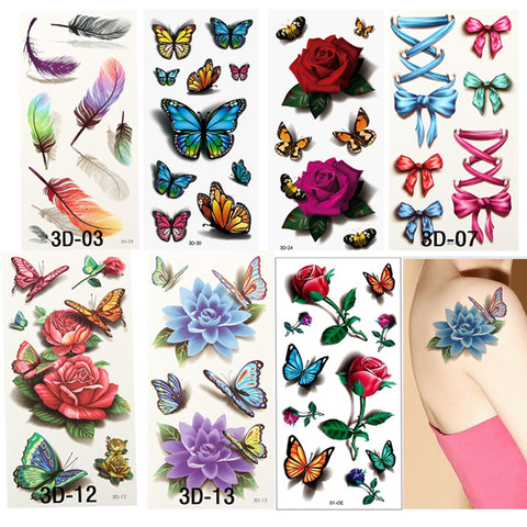 T56 - 7Pcs Temporary Tattoos For Women